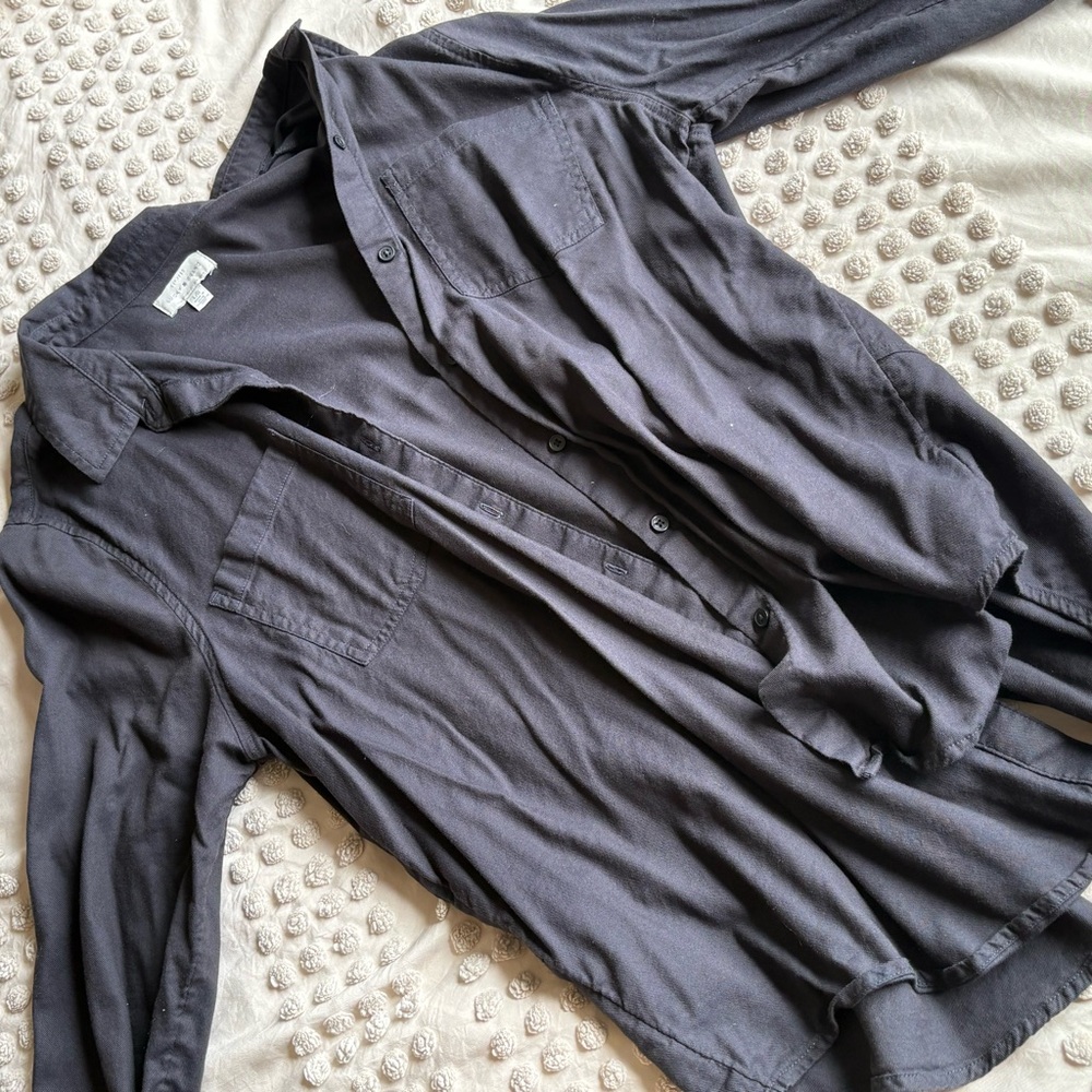 Lucky Brand Dark Gray Shirt Jacket